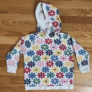 Hanna Anderson Floral Cotton Hoodie, size 4